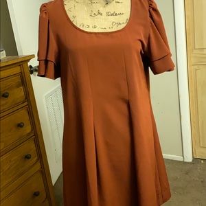Short sleeve slip dress, knee length EUC